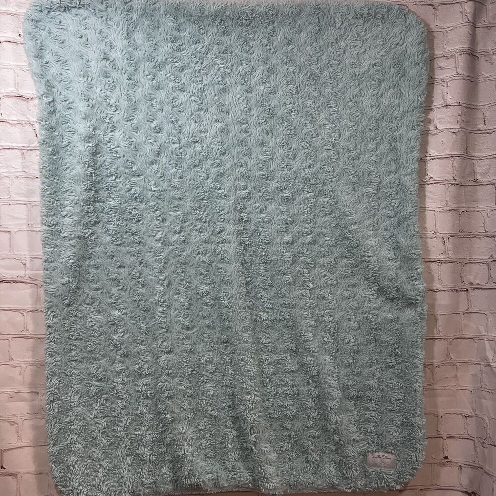 Cuddle Time Baby Blanket Furry Teal RN 119741 Security Lovey